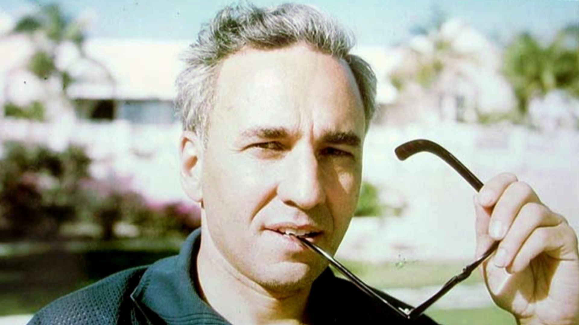 Huntington Hartford, original owner and developer of Paradise Island in the Bahamas and one of the world's richest men in the 1960s, shown here in front of his hotel (the Ocean Club) on the island