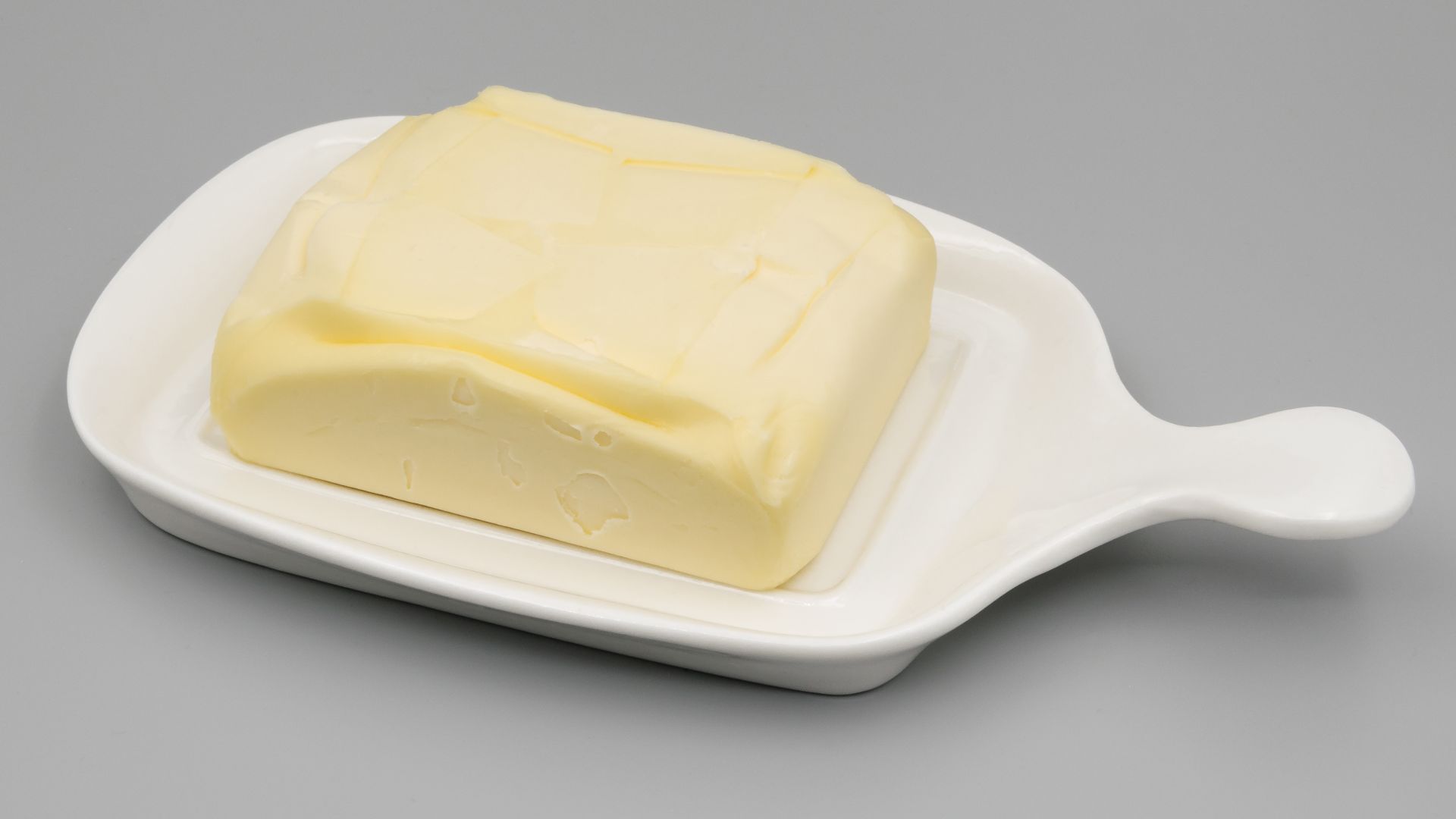 Butter in butter dish