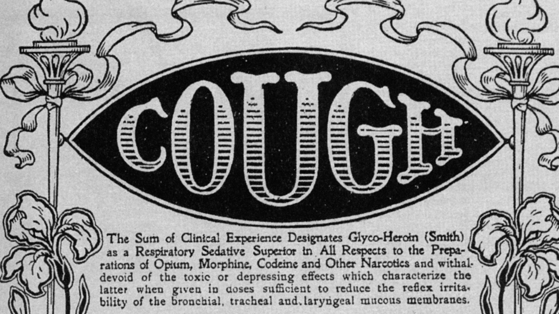 Advertisement for Heroin, around 1900.