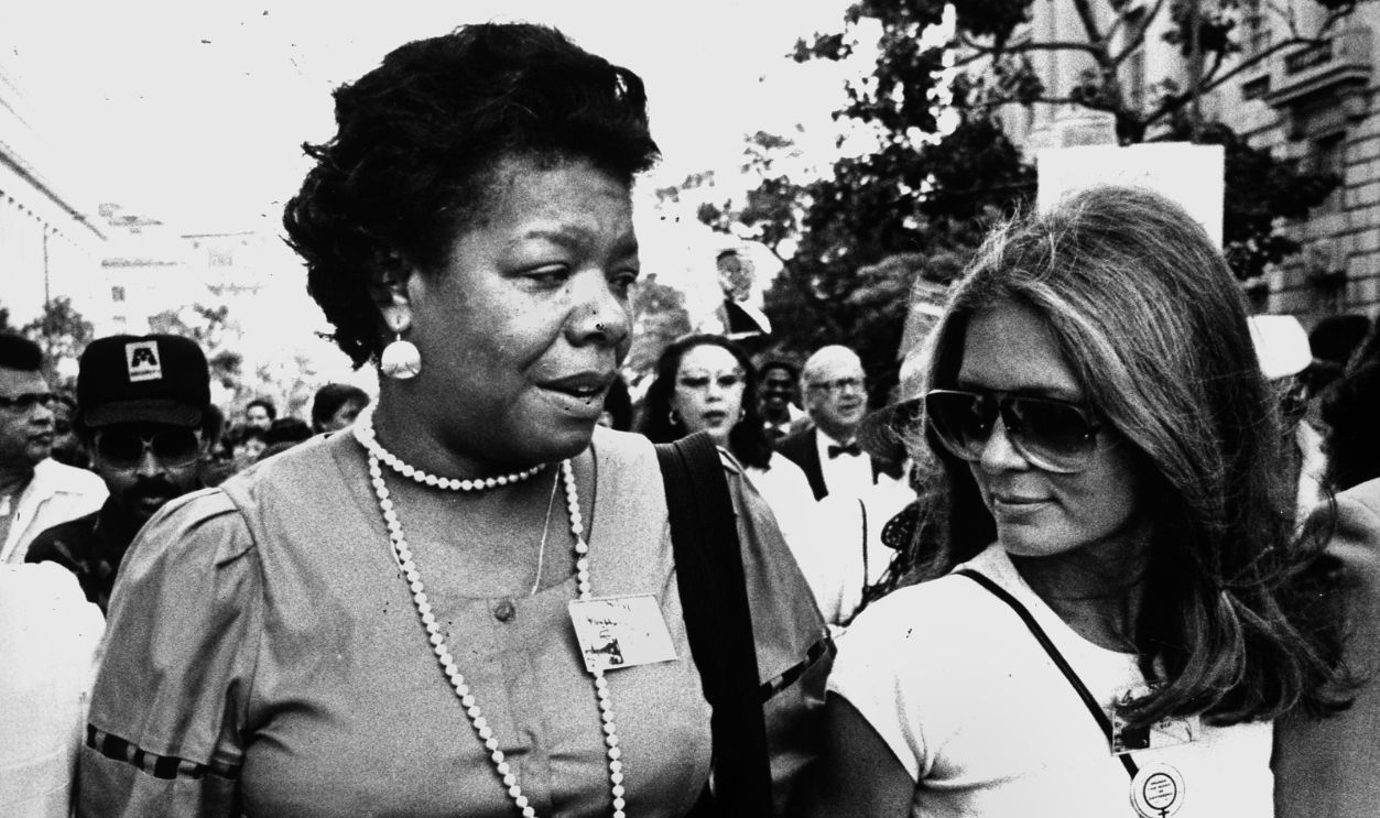 Maya Angelou & Gloria Steinem At The March On Washington