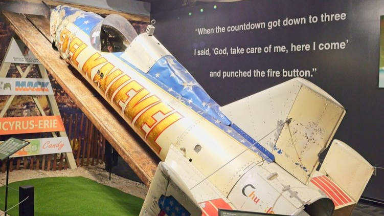 Evel Knievel's Skycycle in the Museum in Topeka