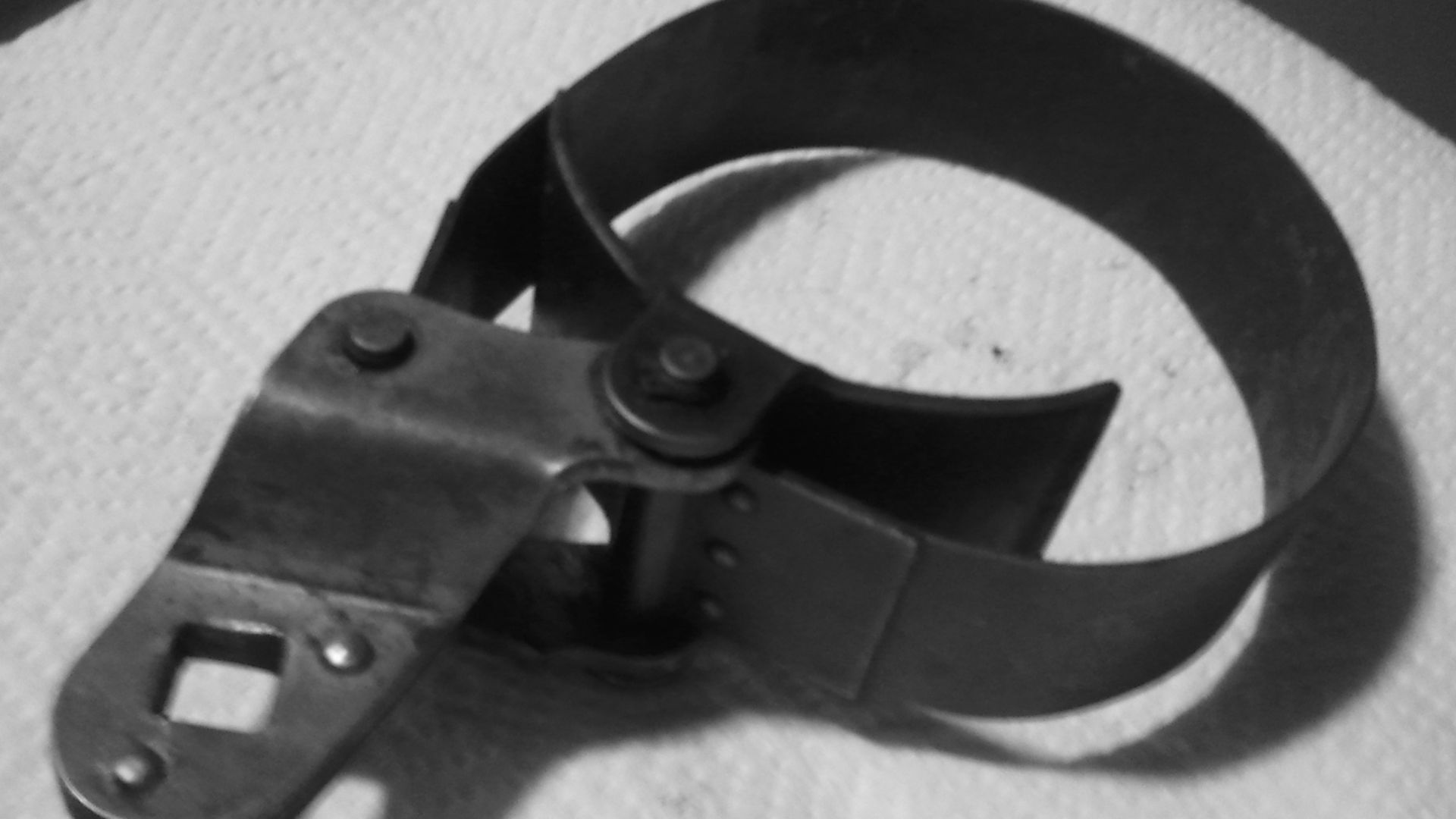 One of various types of oil filter wrench.