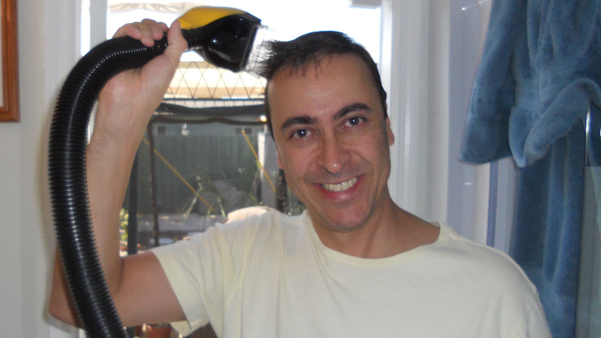 I needed a hair cut, didn't have a lot of time, and saved the $25 by using the flowbee