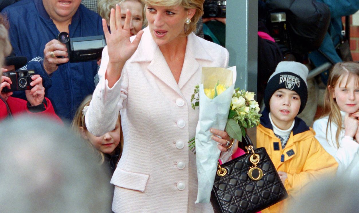 Diana, Princess of Wales, visits The National Hospital for Neurology and Neurosurgery, in London, UK