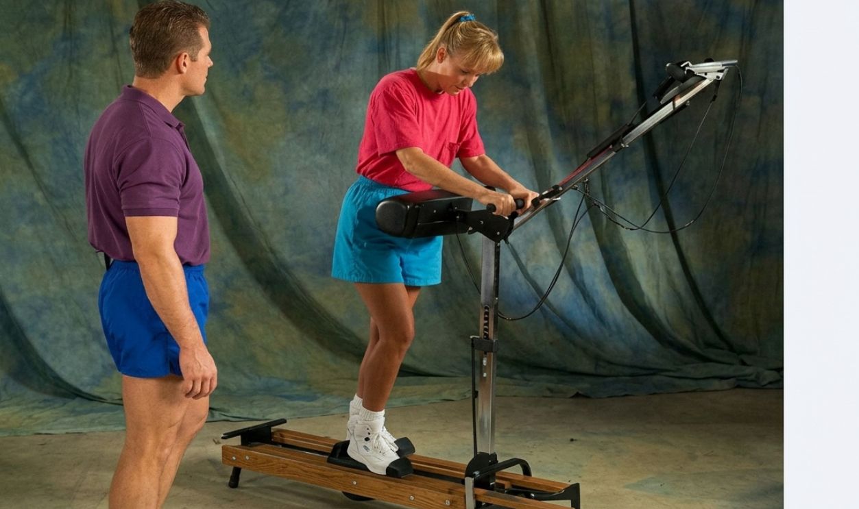 Screenshot from NordicTrack Instructional Video (1993)