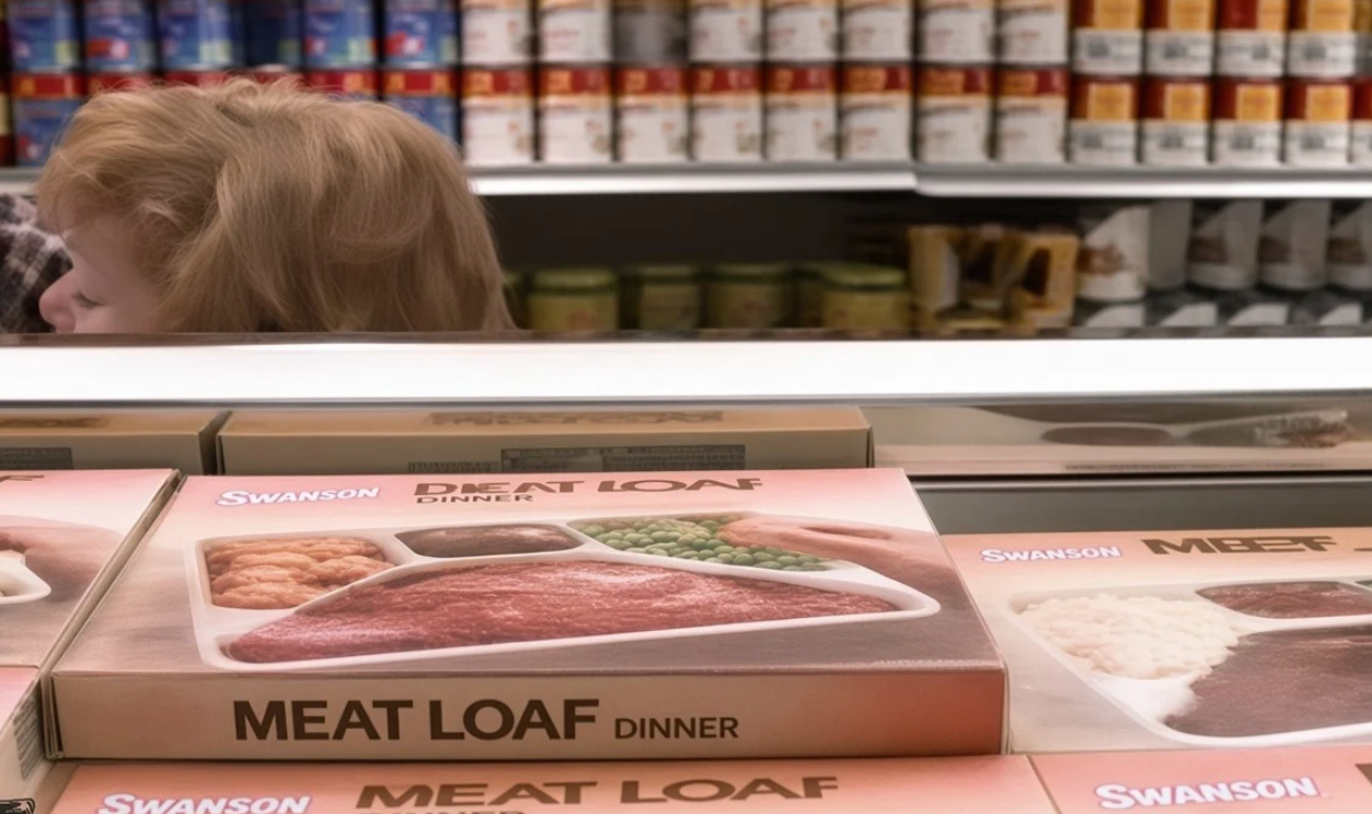 Screenshot from Swanson Meat Loaf TV Dinner, C.A. Swanson & Sons (1970)