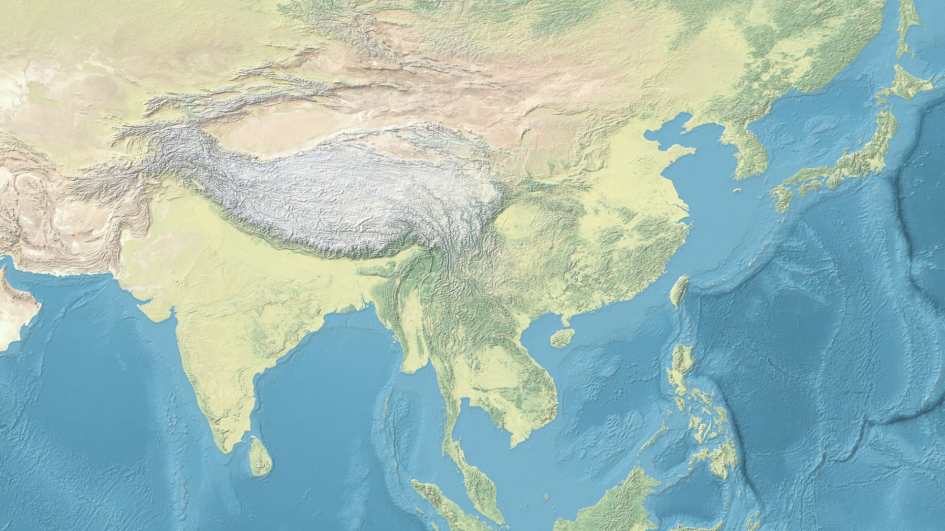 Asia Map (with background)