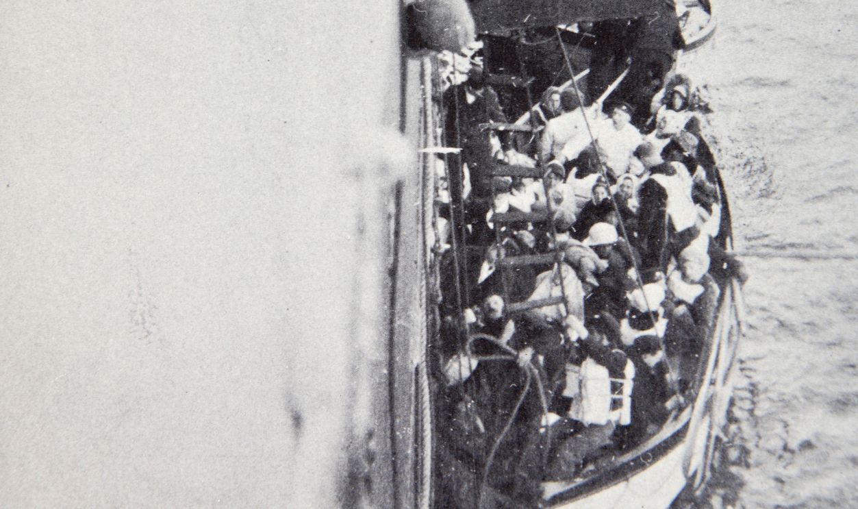 View From The 'Carpathia' Of A Lifeboat From The 'Titanic' Brought Alongside 15 April 1912