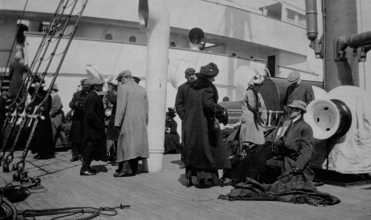 Titanic Survivors onboard the Carpathia