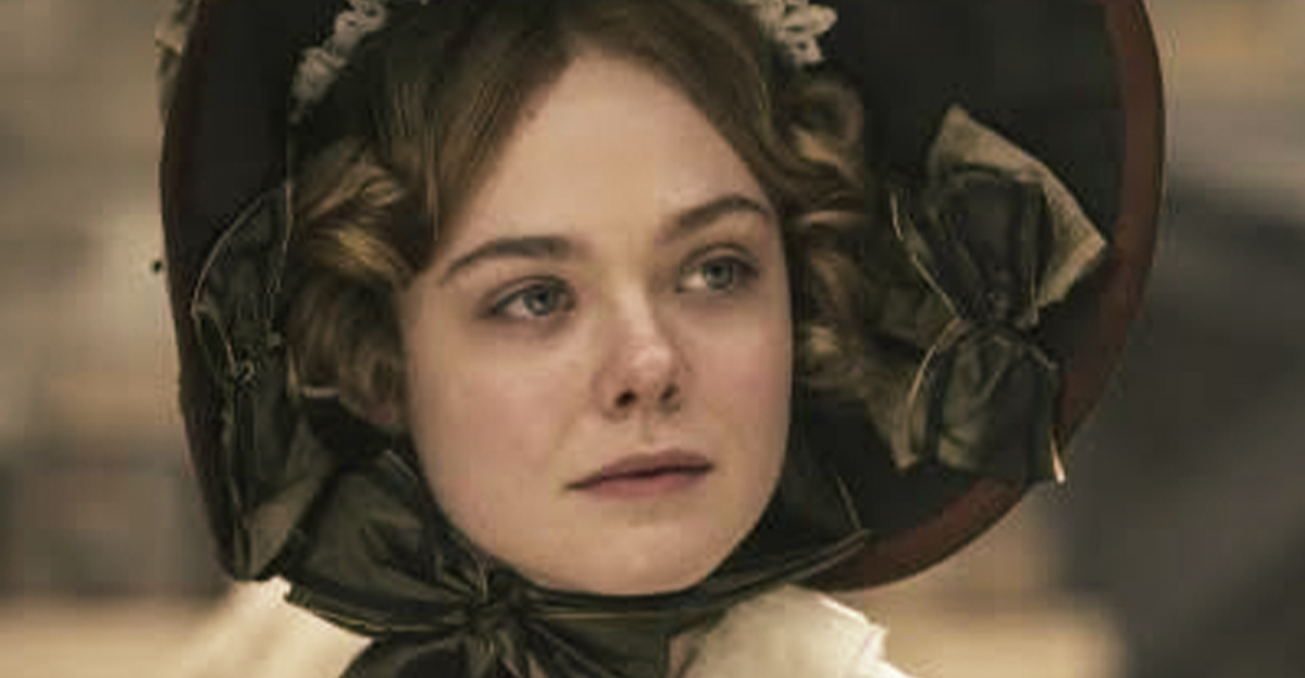 Mary Shelley with curly hair and a bonnet