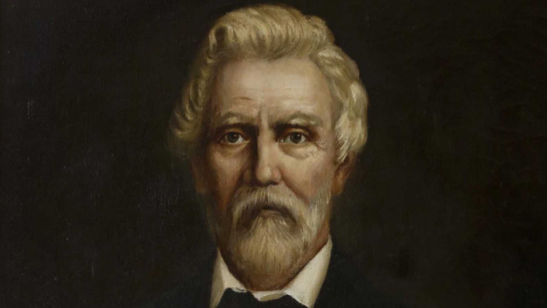 A painted portrait of Samuel Augustus Maverick (23 July 1803 – 2 September 1870), a Texas lawyer, politician, land baron and signer of the Texas Declaration of Independence.