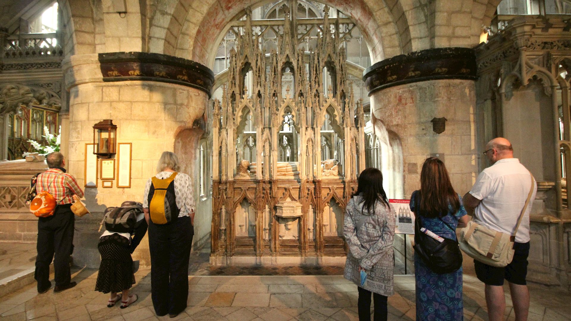 The tomb of Edward II in Gloucester Cathedral