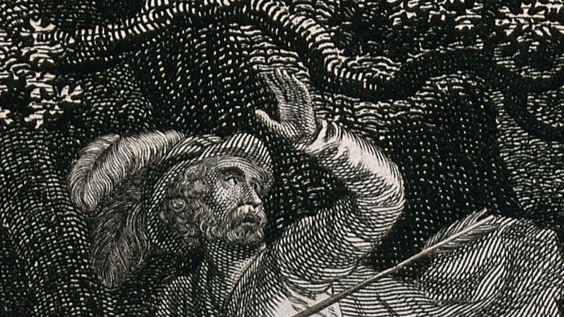 The death of William II (William Rufus): William has been shot while hunting in the New Forest, with an arrow on a hunt in a forest. Son and heir of William I(the Conqueror) of England. Etching by T. Wallis after W. M. Craig.
Iconographic Collections
Key