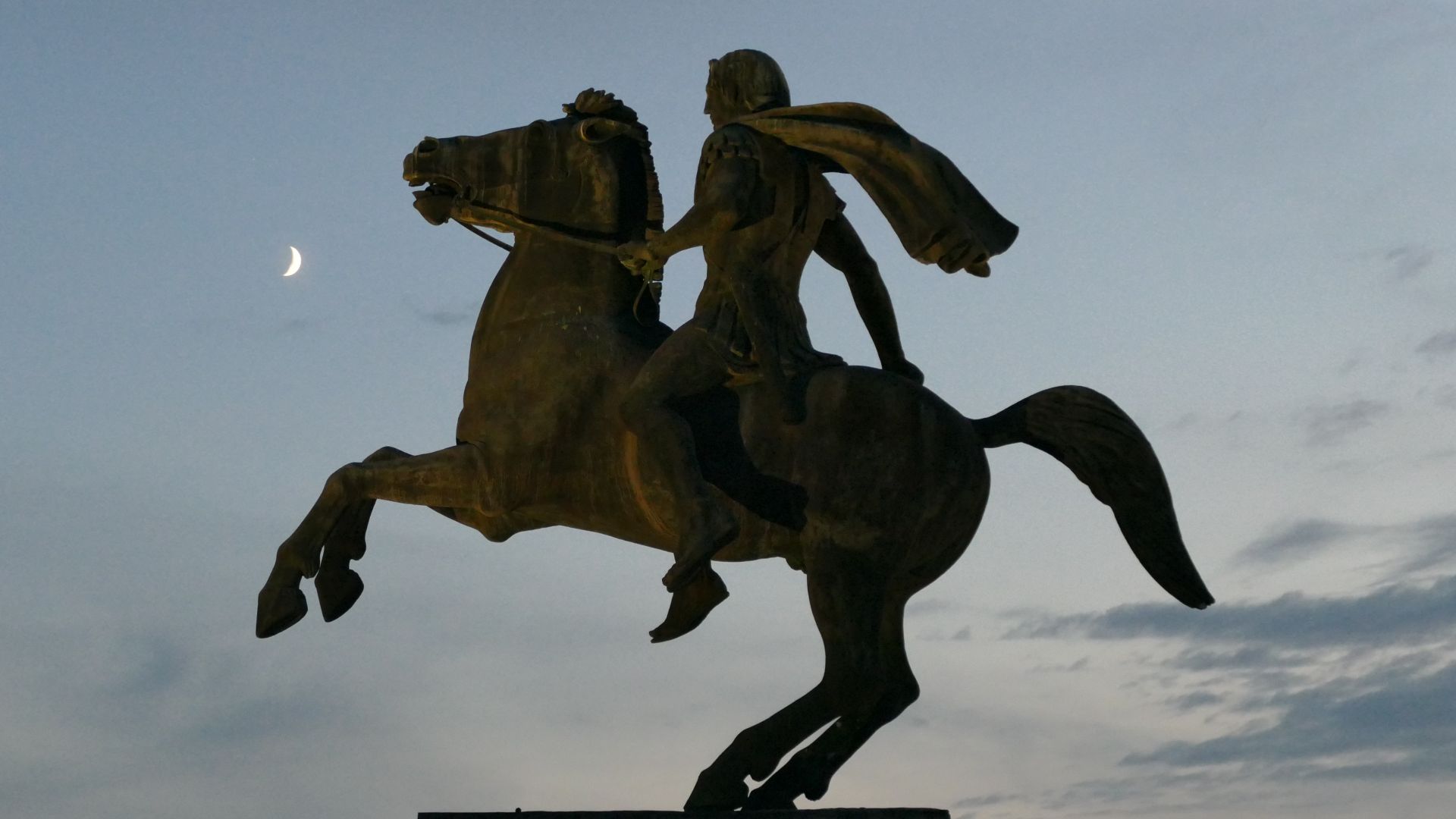 Equestrian statue of Alexander the Great in Thessaloniki