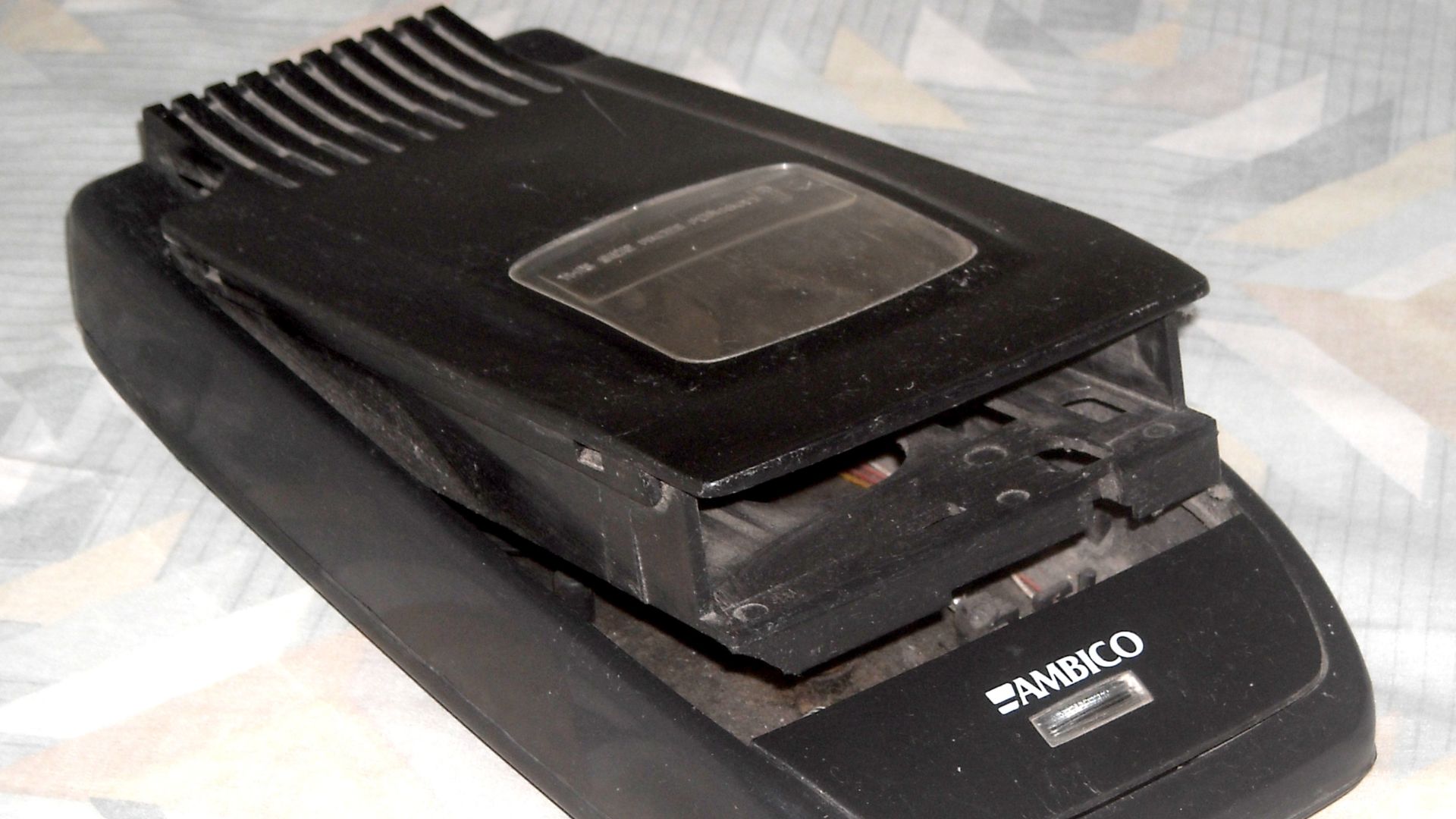 A VHS tape rewinder that I have at home for a long time.