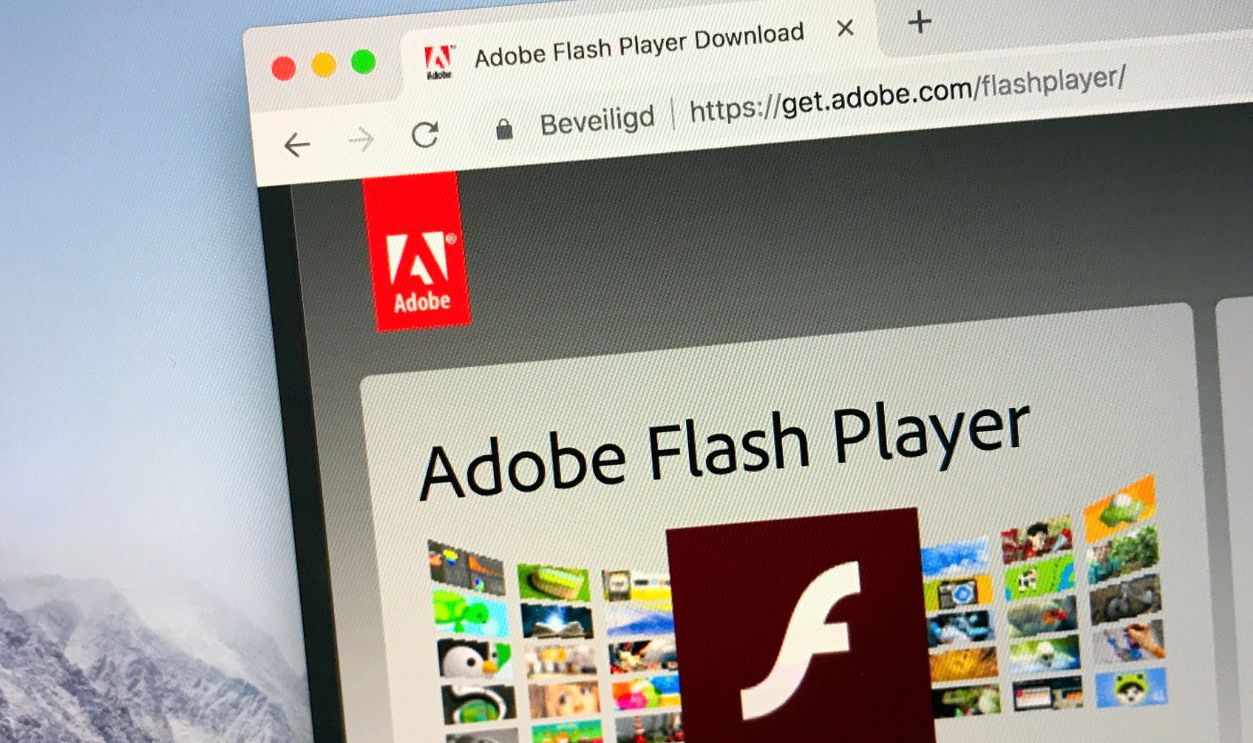 San Jose, U.S. - October 13, 2018: Website of Adobe Flash Player.