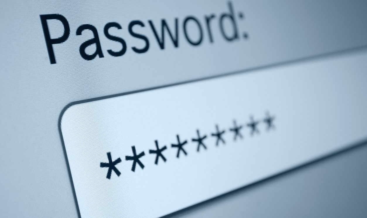Closeup of Password Box in Internet Browser