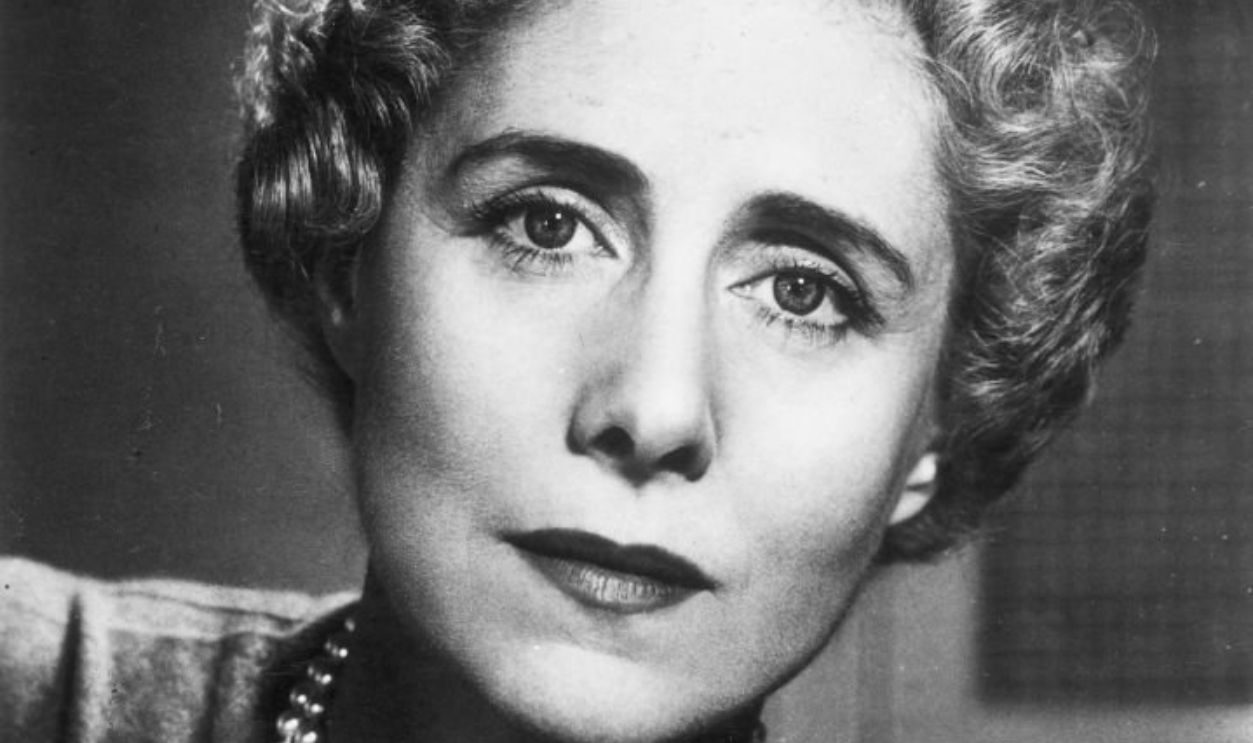 circa 1948: American playwright, magazine editor, and Republican congresswoman Clare Boothe Luce (1903-1987) wears a sweater and pearls in a promotional portrait for 'McCall's' magazine, where she had just become a contributing editor.