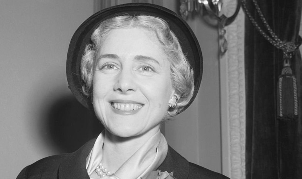 (Original Caption) 2/20/1953-Washington, DC- A close-up of the famed playwright-actress-congresswoman shows Clare Boothe Luce as she appeared before the Senate Foreign Relations Committee. She had already been named ambassador-designate to Italy.