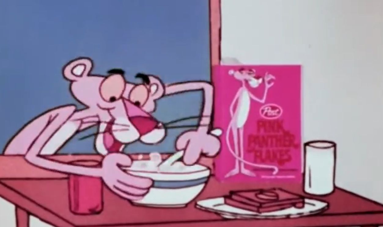 Screenshot from Pink Panther Flakes Commercial (1972)