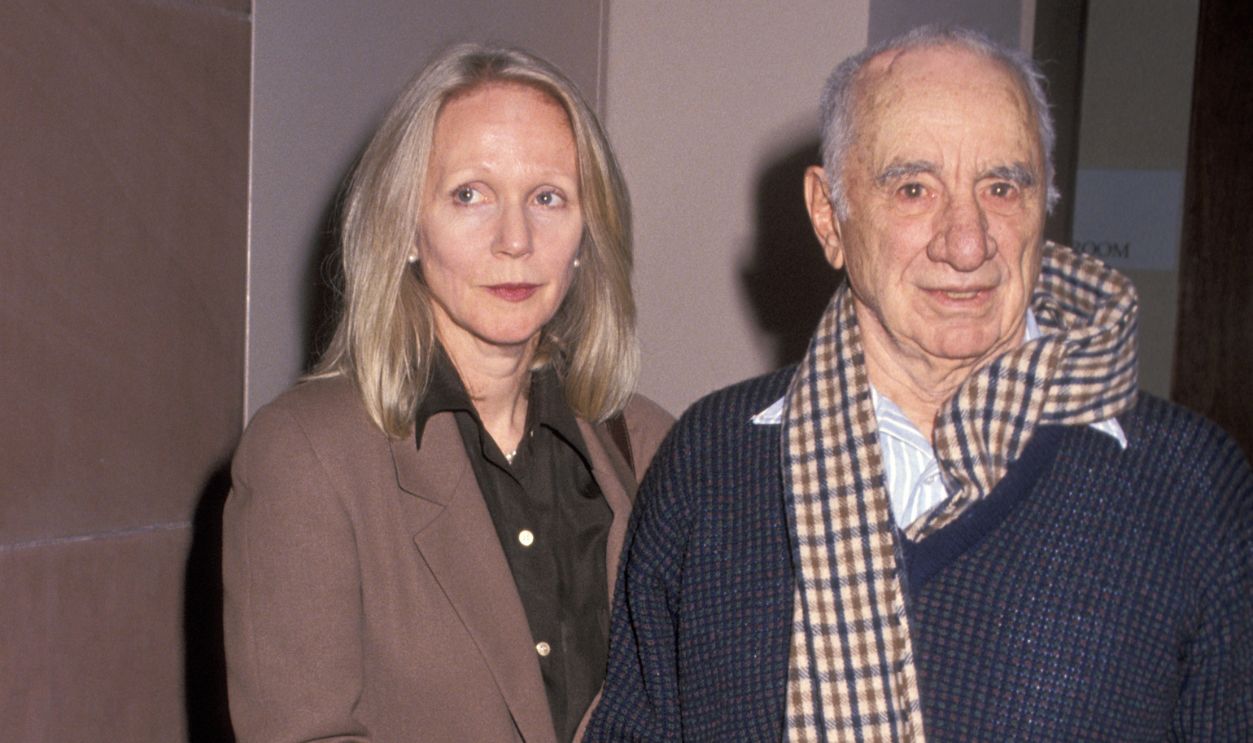 Elia Kazan and wife during Screening of "The Madness of King George" at The Asia Society in New York City, NY, United States.