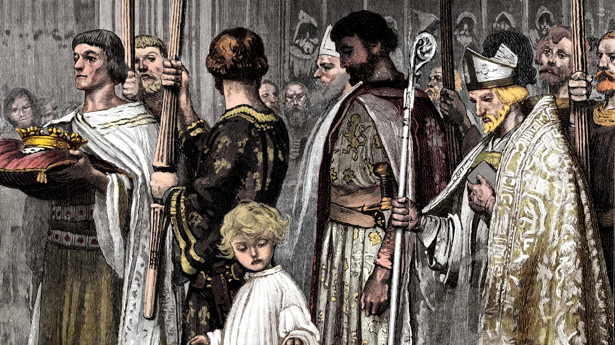 Coronation of Richard I in Westminster Abbey 1189
