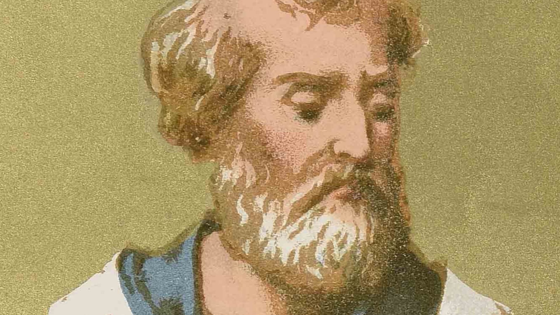 Cromolitografia in L. Tripepi, Ritratti e biografie dei romani pontefici: da S. Pietro a Leone 13, Roma, Vaglimigli Davide, 1879.