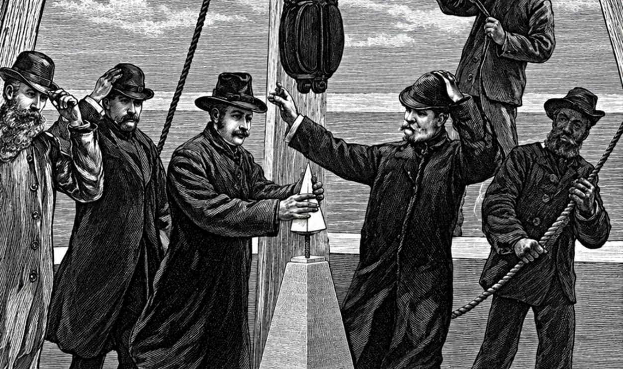 Washington Monument-setting the capstone
