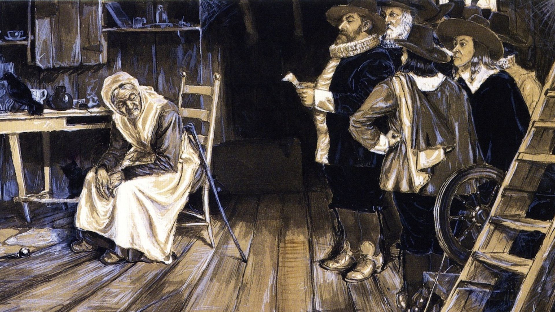 The Witch Hunt,  by Henry Ossawa Tanner.