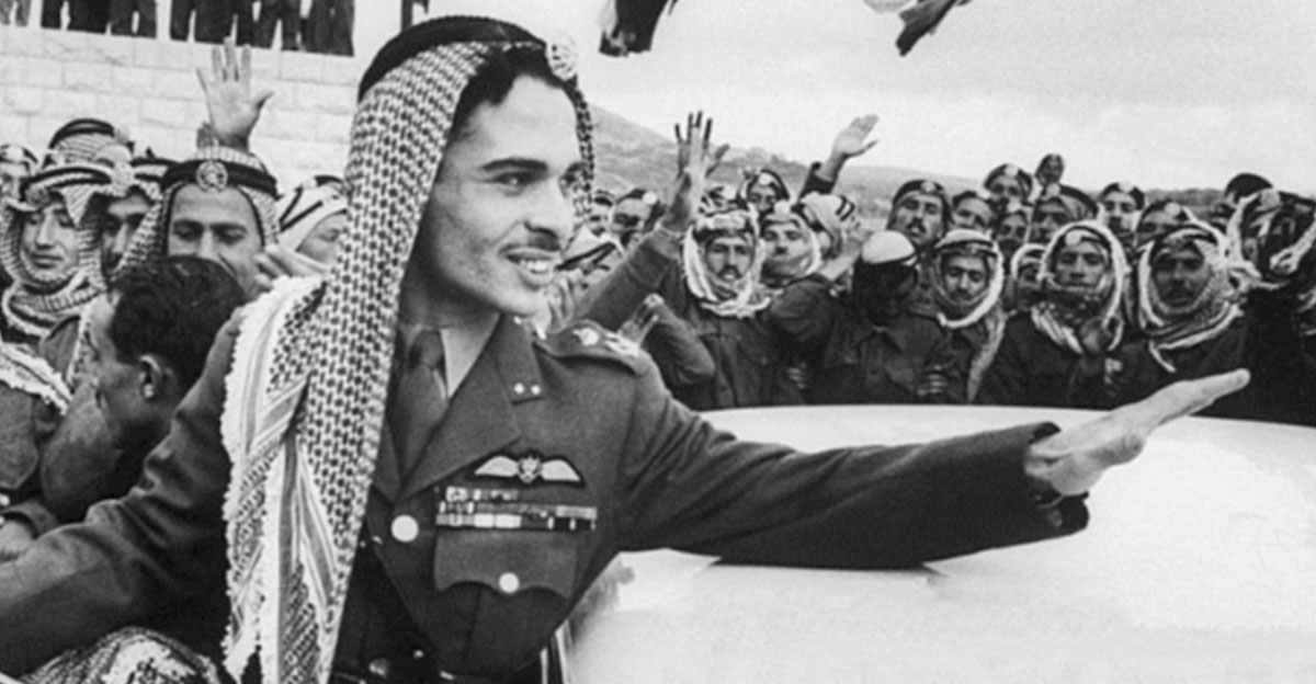 Black and white image of King Hussein