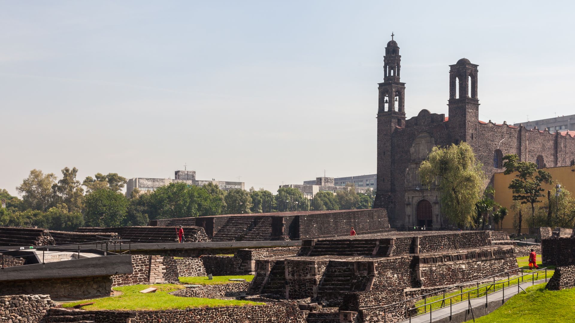 Arheological zone and church of Santiago Tlatelolco, Mexico City, Mexico