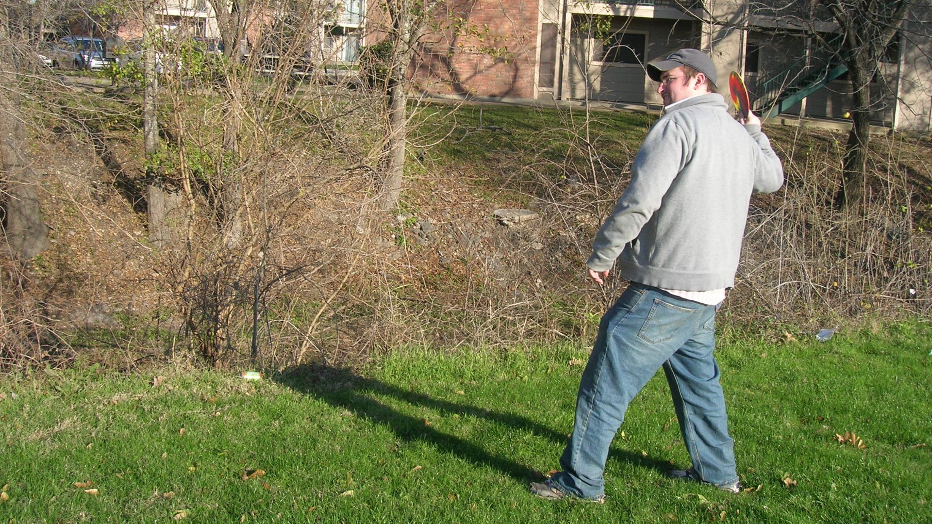 I played disc golf today