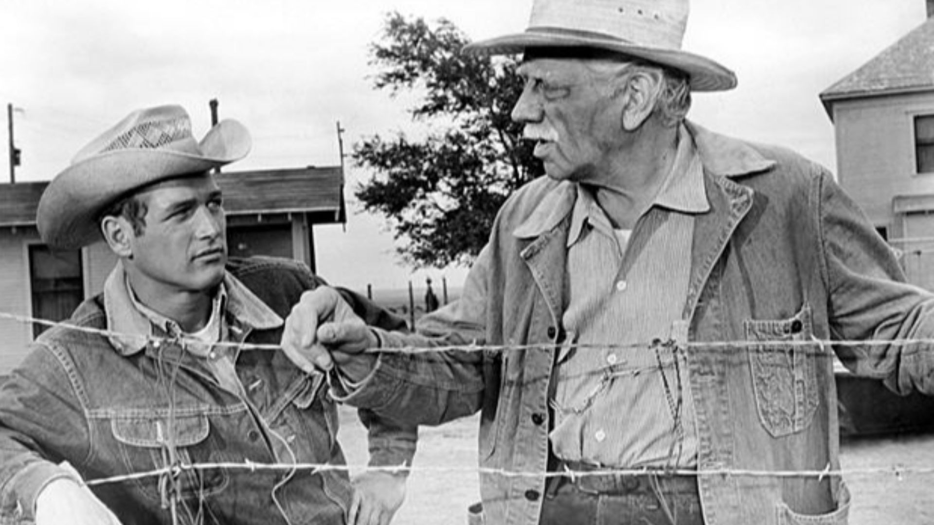 Paul Newman and Melvyn Douglas in