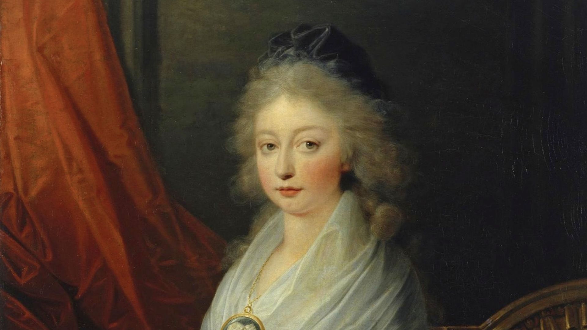 Die junge Herzogin von Angoulême; Das Bild entstand nach 1795 in Wien. Die Beschriftung lautet: