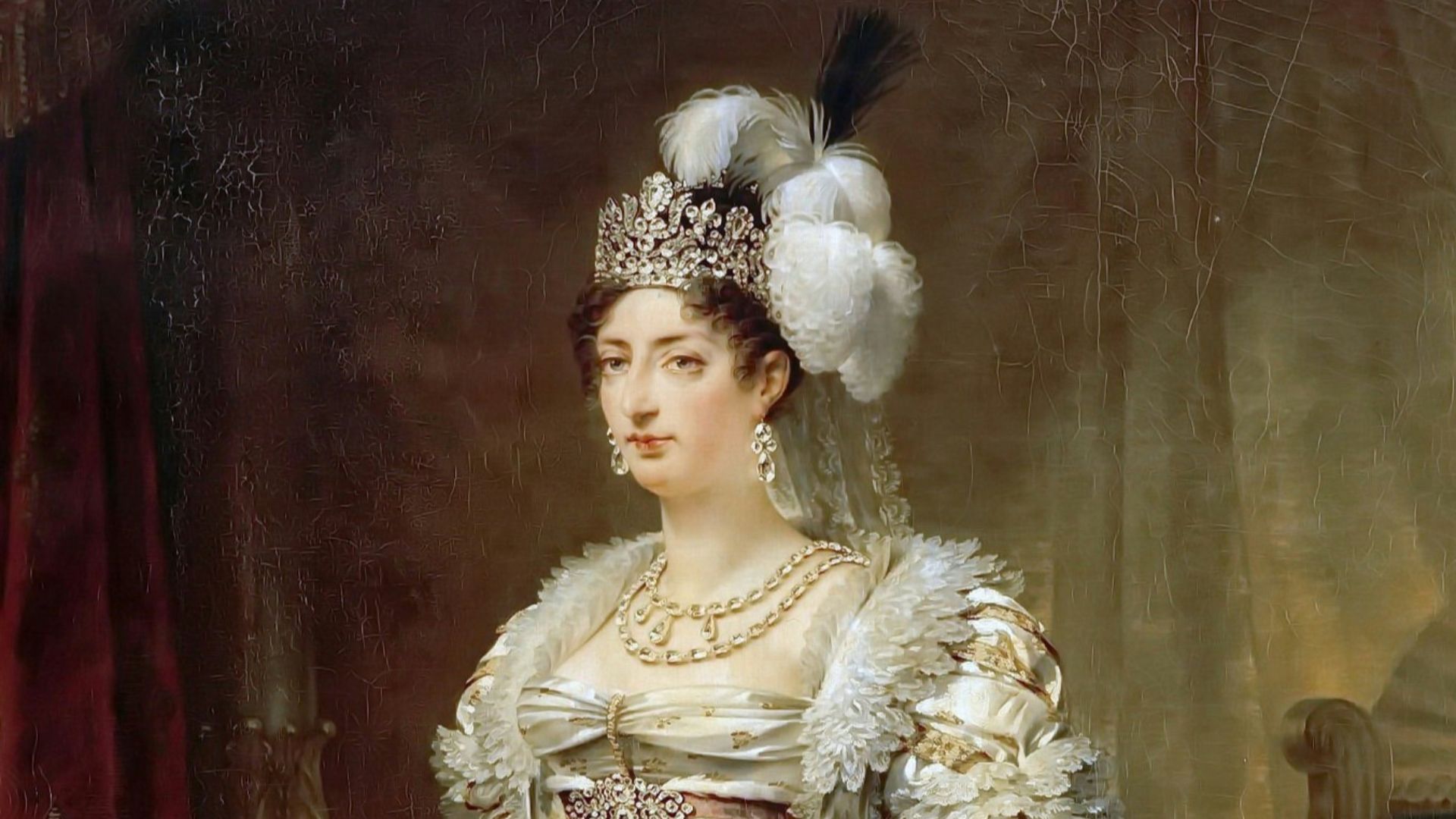 Portrait of Marie Thérèse of France (1778-1851), daughter of Louis XVI of France aand Marie Antoinette.