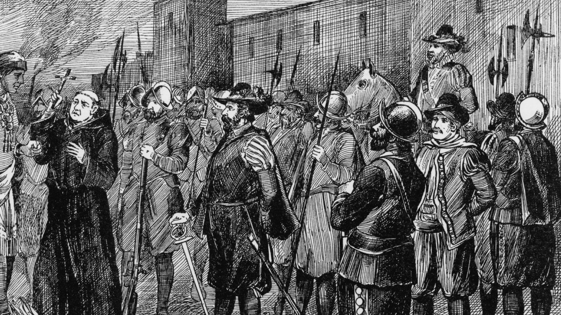 Title: The execution of the Inca / A.B. Greene.
Abstract/medium: 1 print: engraving.