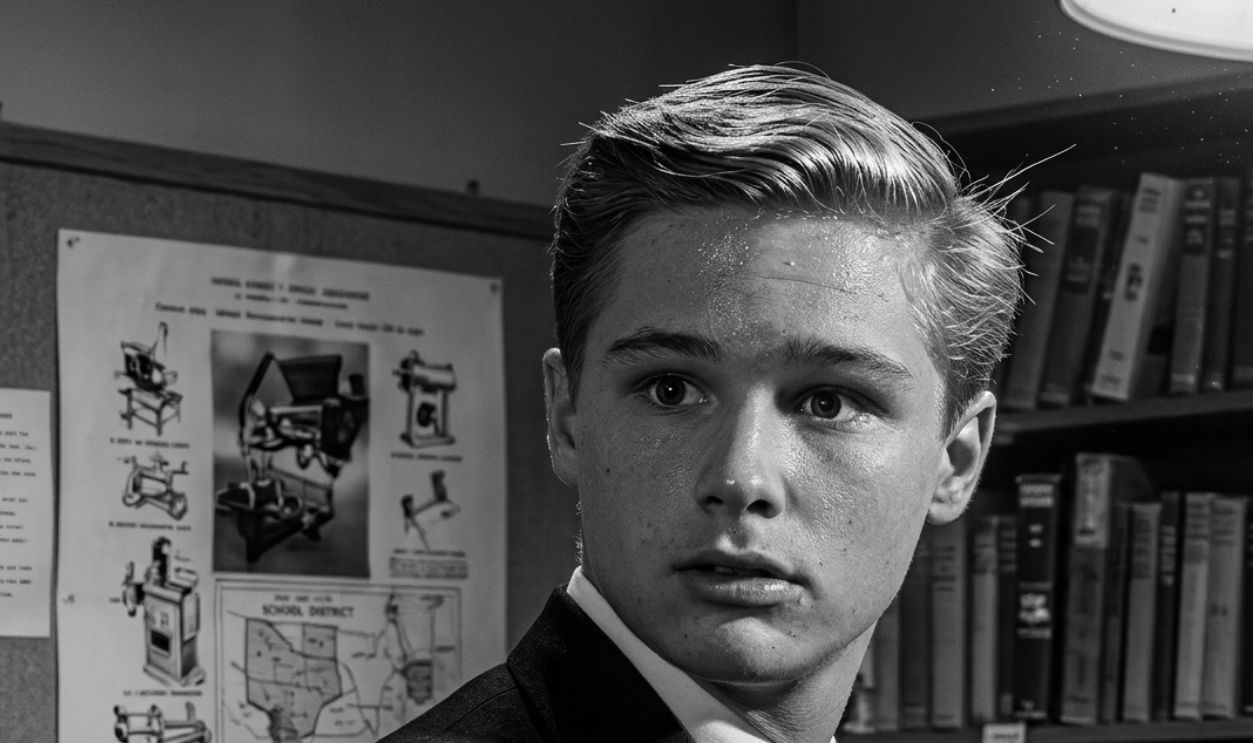 Screenshot from Blue Denim (1959)