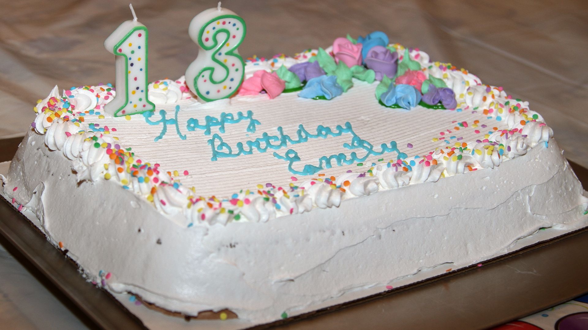 Emily's homemade birthday cakes in home