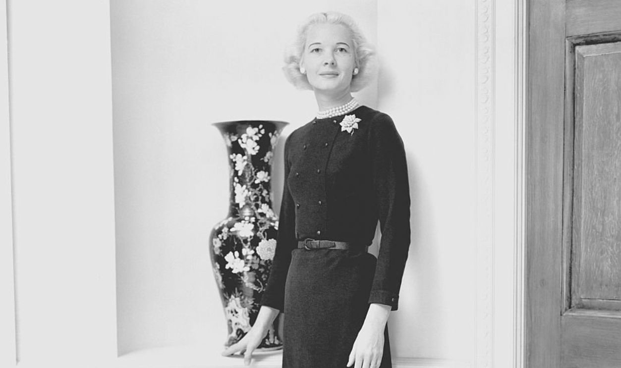 (Original Caption) On New List of Best Dressed Women. New York: Mrs. Winston Guest (formerly Miss Lucy Cochrane) of New York and Palm Beach, Florida, is named on the 1956 list of the world's best dressed women, issued today by the couture group of the New York Dress Institute. More than 1,000 fashion experts and other authorities were polled by the group in preparing the list.