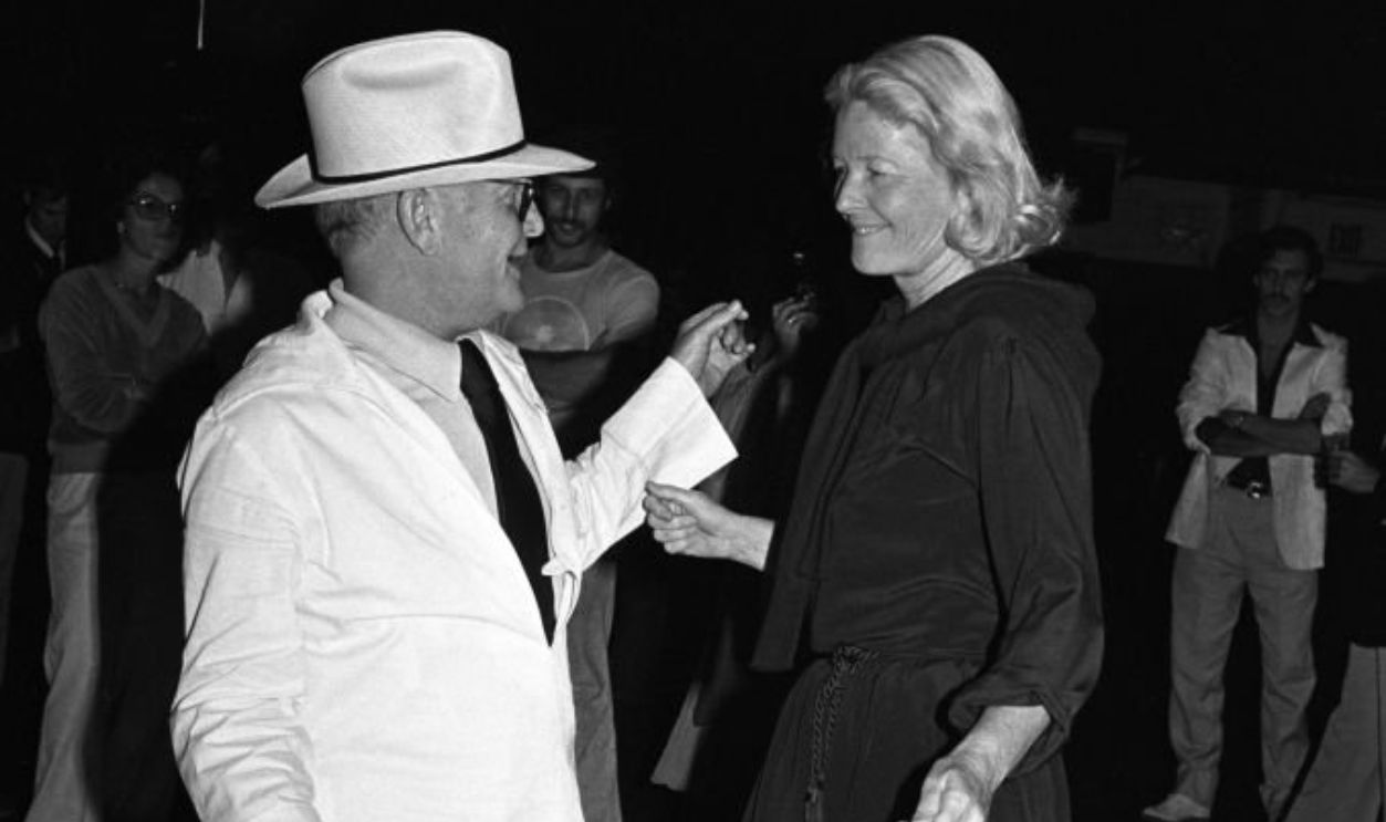 Truman Capote dancing with socialite friend C.Z. Guest on the new dance floor during the Studio 54 re-opening party. 
