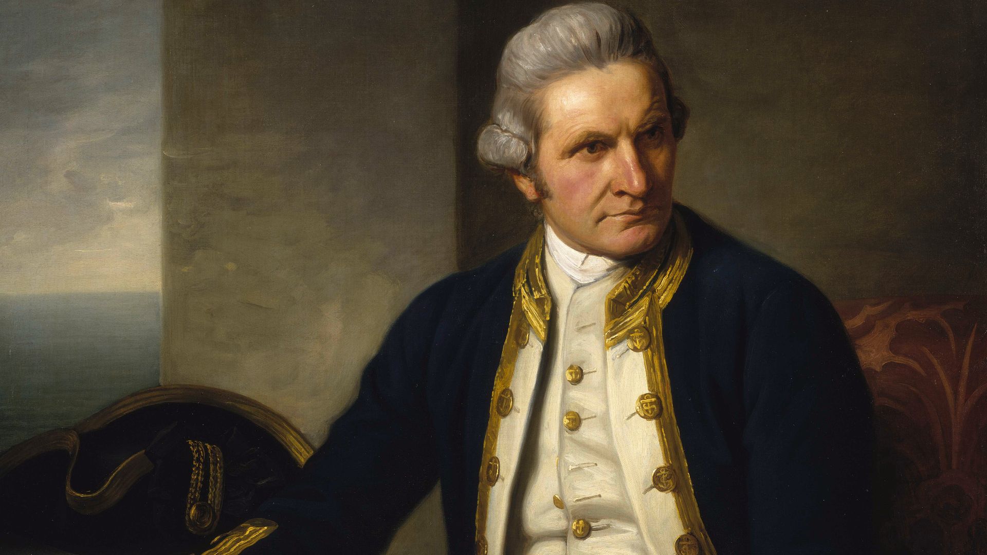 Official portrait of Captain James Cook