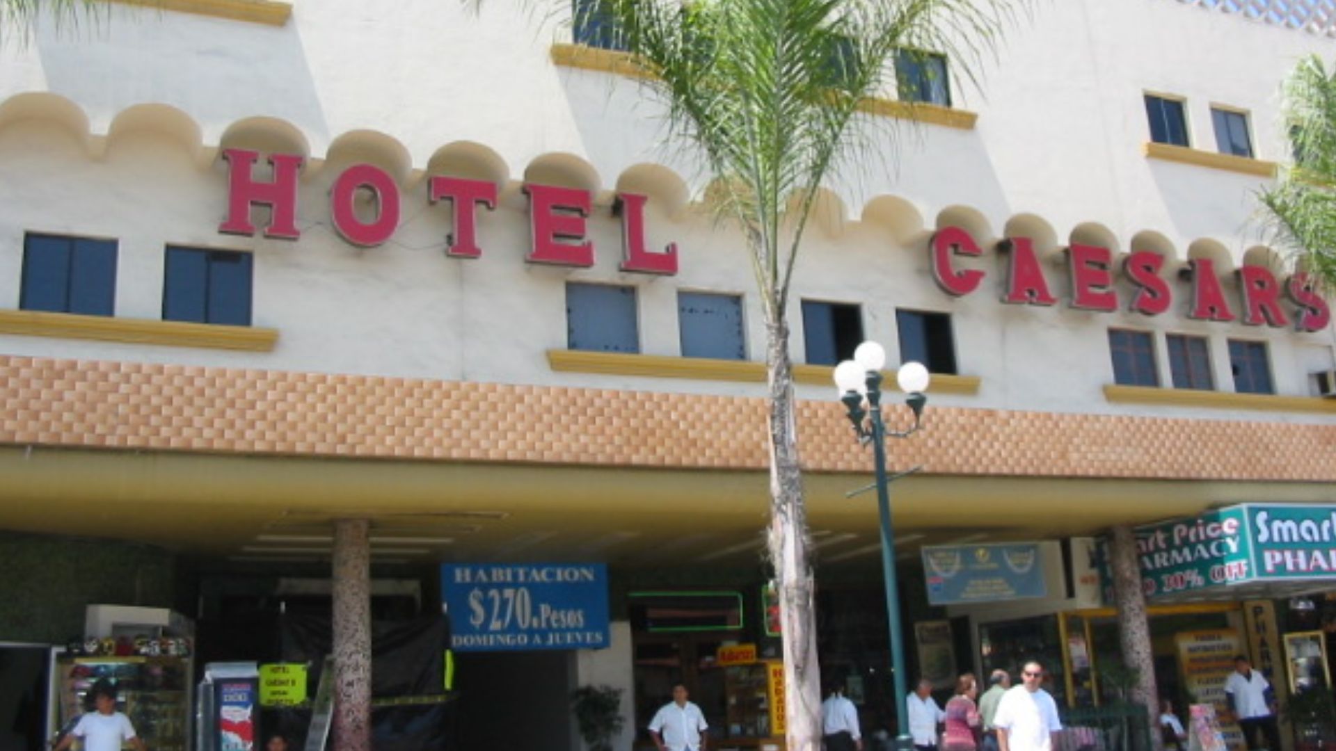 Hotel Caesar's in en:Tijuana, built in 1929 or 1930 for en:Caesar Cardini, who is commonly credited for inventing en:Caesar salad.