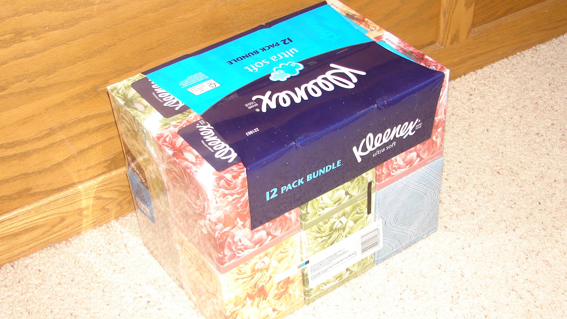 shrink wrap used to make a 12-pack of tissue cartons