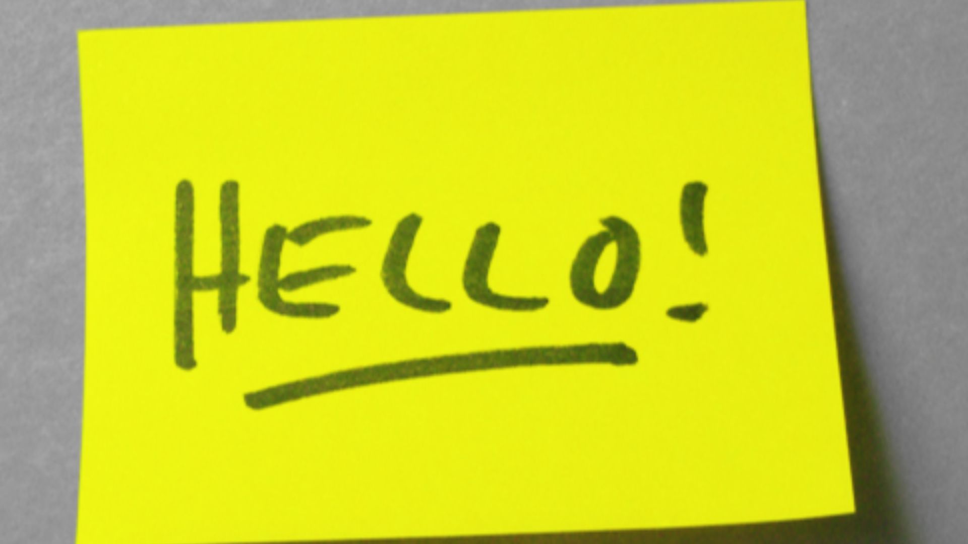 Post-It note.