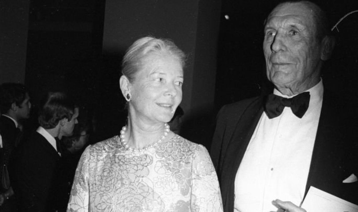 C.Z. Guest and friend attend the opening of the Costume Institute's latest show called 'Vanity Fair', a treasure trove of 500 exotic, whimsical and luxurious items orchestrated by Diana Vreeland at the Metropolitan Museum of Art on December 12, 1977 in New York. Article title: 'Vanity Fare 