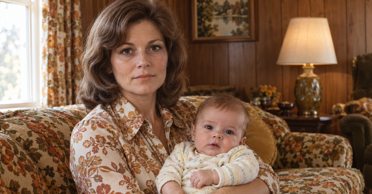 1970s mom with child