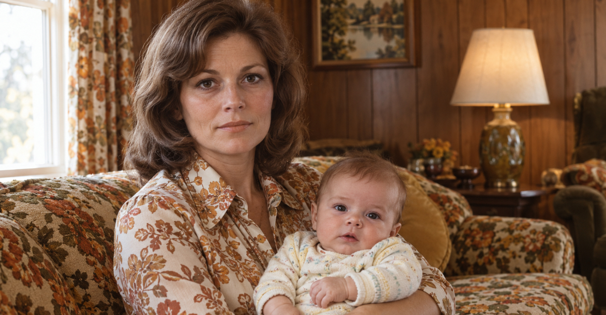 1970s mom with child