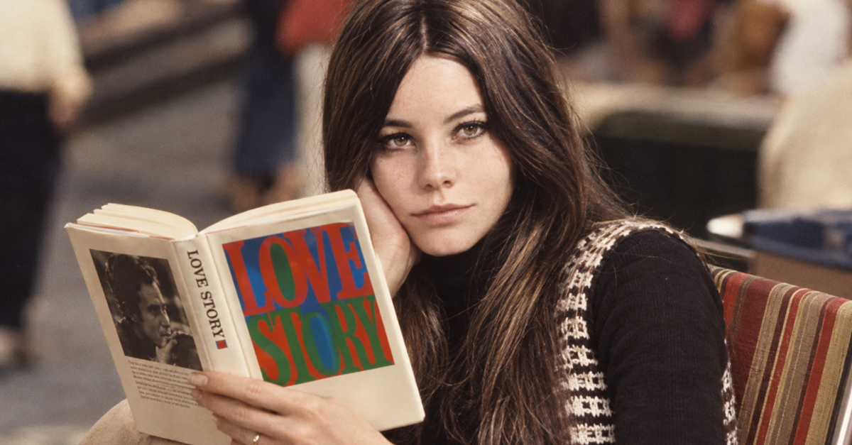 AI-generated image of a woman reading a novel in 1970s setting