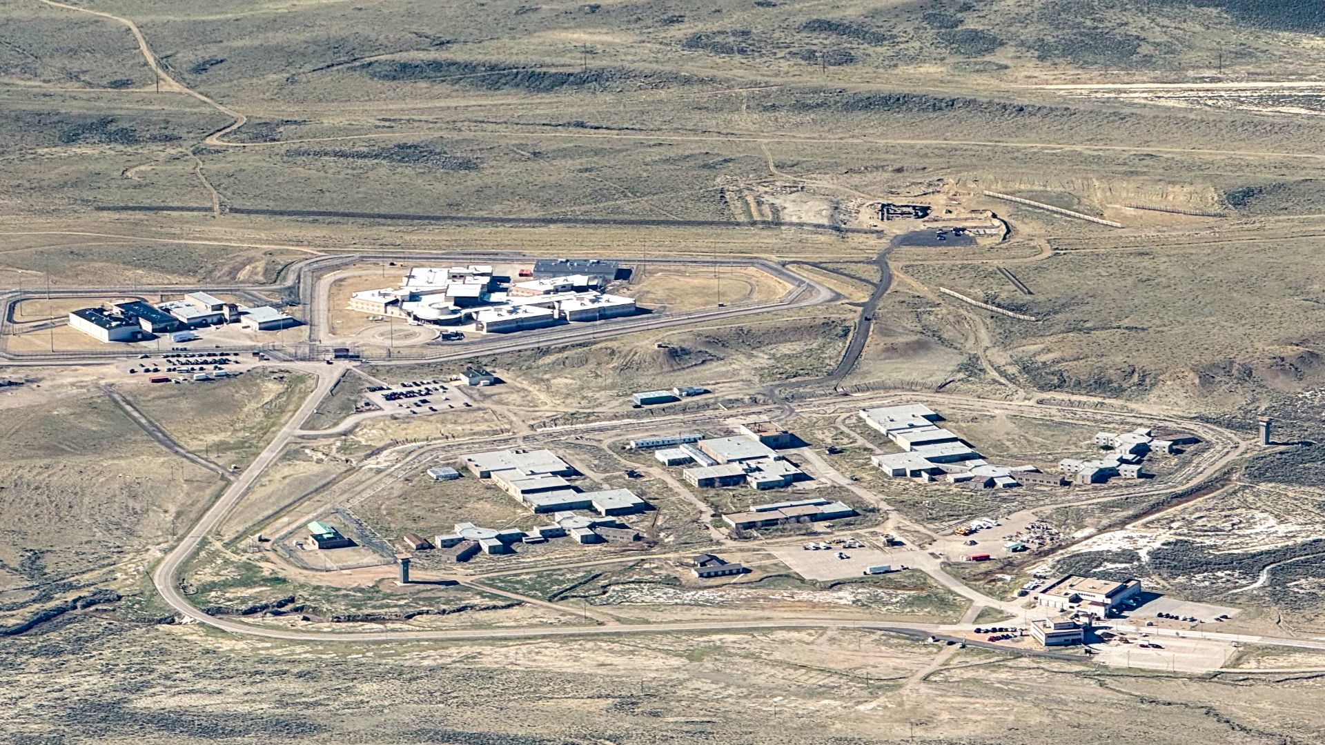 The Wyoming State Penitentiary from overhead