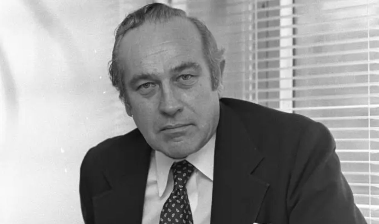 Portrait of writer Robert Ludlum on March 14, 1979 in New York...Article title: 'Arts & People: Robert Ludlum - the wrtier who came in from the theater